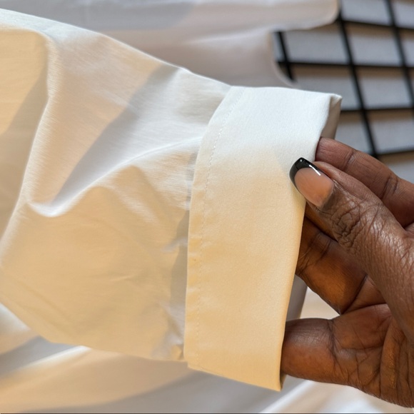 Good American Button Down 2.0 Shirt/White001 - Picture 4 of 4